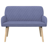 Linen Fabric 2 Seater Sofa 115cm Wide With Wooden Legs - Vantage Home