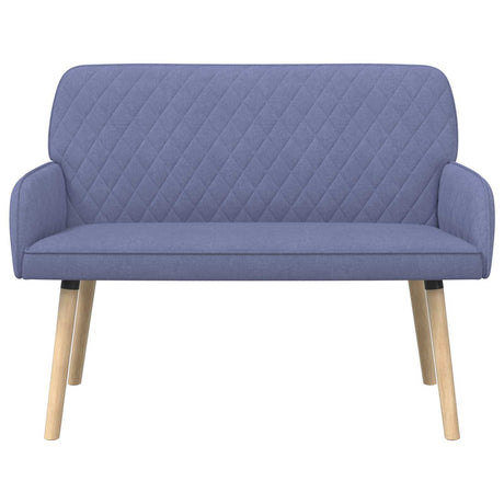 Linen Fabric 2 Seater Sofa 115cm Wide With Wooden Legs - Vantage Home