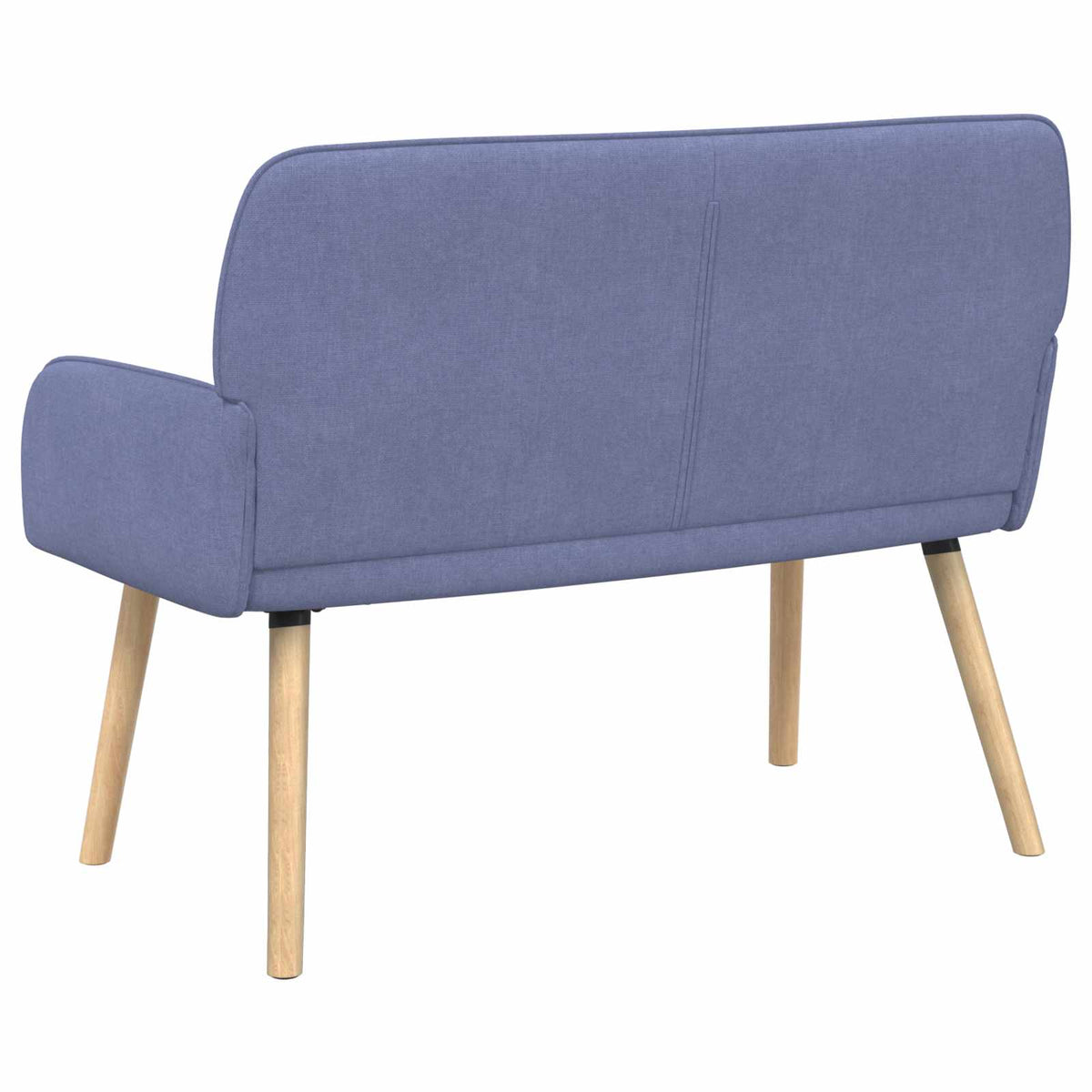 Linen Fabric 2 Seater Sofa 115cm Wide With Wooden Legs - Vantage Home
