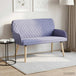Linen Fabric 2 Seater Sofa 115cm Wide With Wooden Legs - Vantage Home