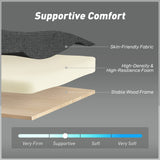 Linen Fabric 2 Seater Sofa Bed 158cm Wide With 2 Pillows - Velmora