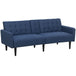 Linen Fabric 3 Seater Sofa Bed 189cm Wide With Wooden Legs - Velmora
