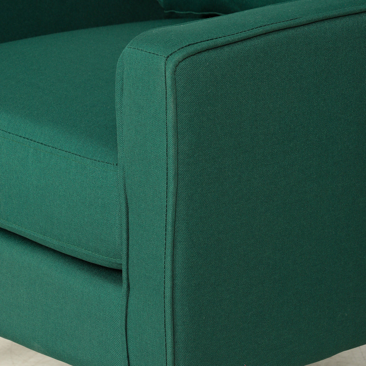 Linen Fabric Accent Chair 68cm Wide With Cushion - Velmora