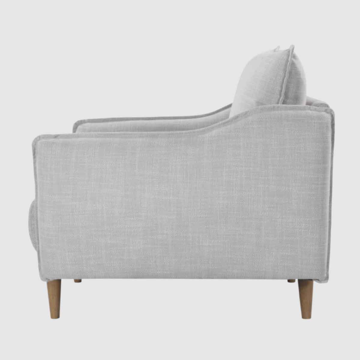Linen Fabric Armchair 88cm Wide - Louie