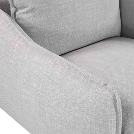 Linen Fabric Armchair 88cm Wide - Louie