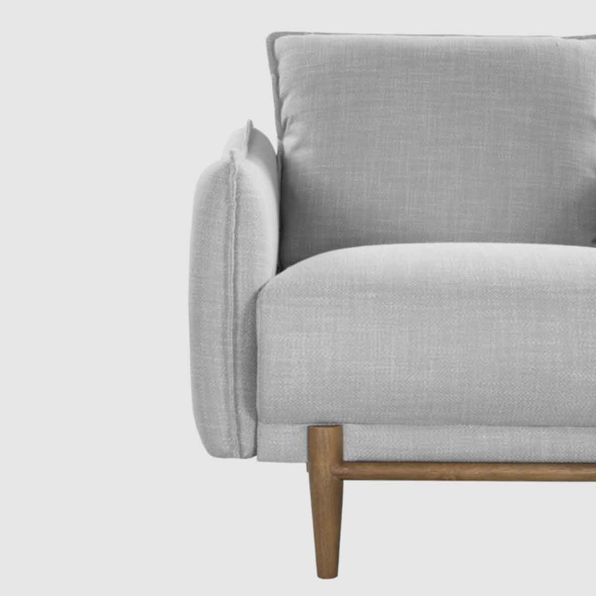 Linen Fabric Armchair 88cm Wide - Louie