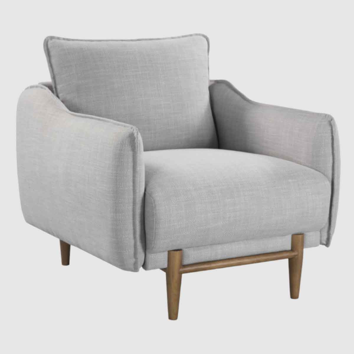 Linen Fabric Armchair 88cm Wide - Louie