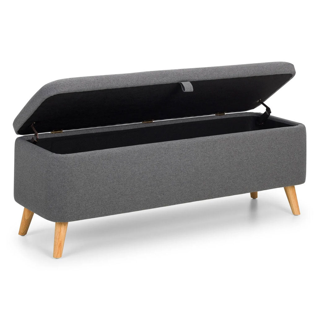 Linen Fabric Blanket Box With Storage - Astrid