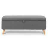 Linen Fabric Blanket Box With Storage - Astrid