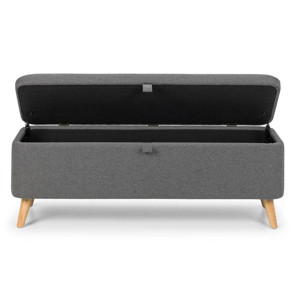Linen Fabric Blanket Box With Storage - Astrid