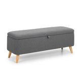 Linen Fabric Blanket Box With Storage - Astrid