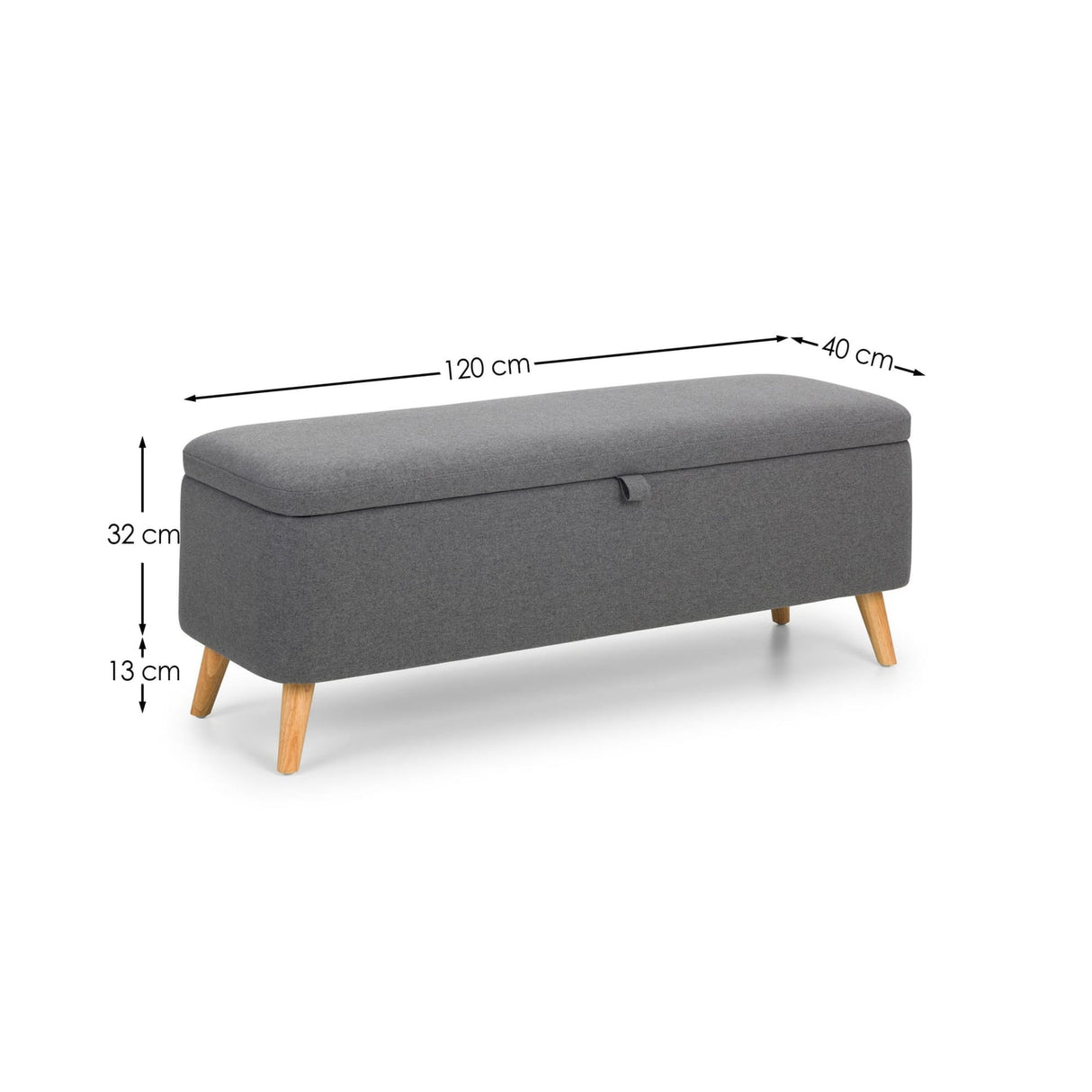 Linen Fabric Blanket Box With Storage - Astrid