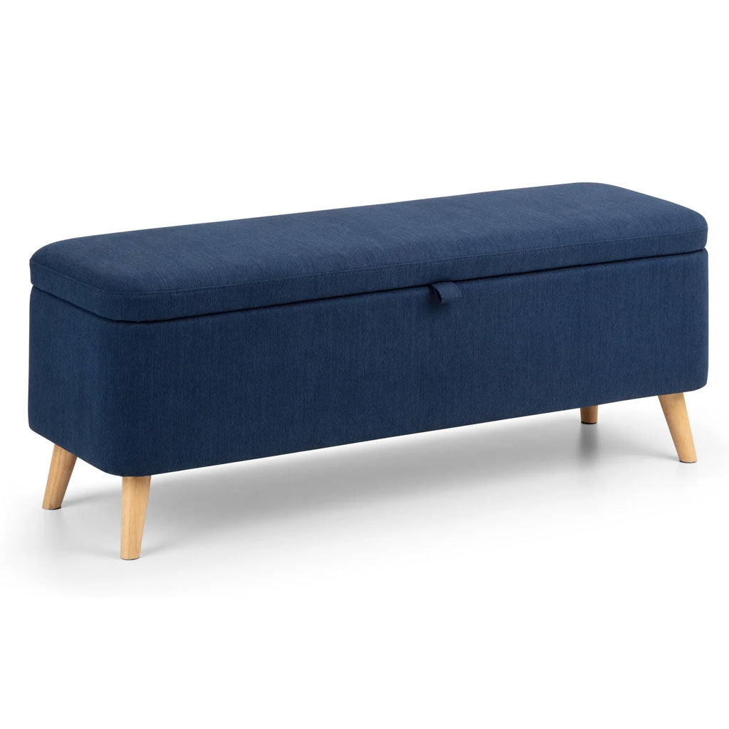 Linen Fabric Blanket Box With Storage - Astrid