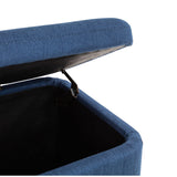Linen Fabric Blanket Box With Storage - Astrid