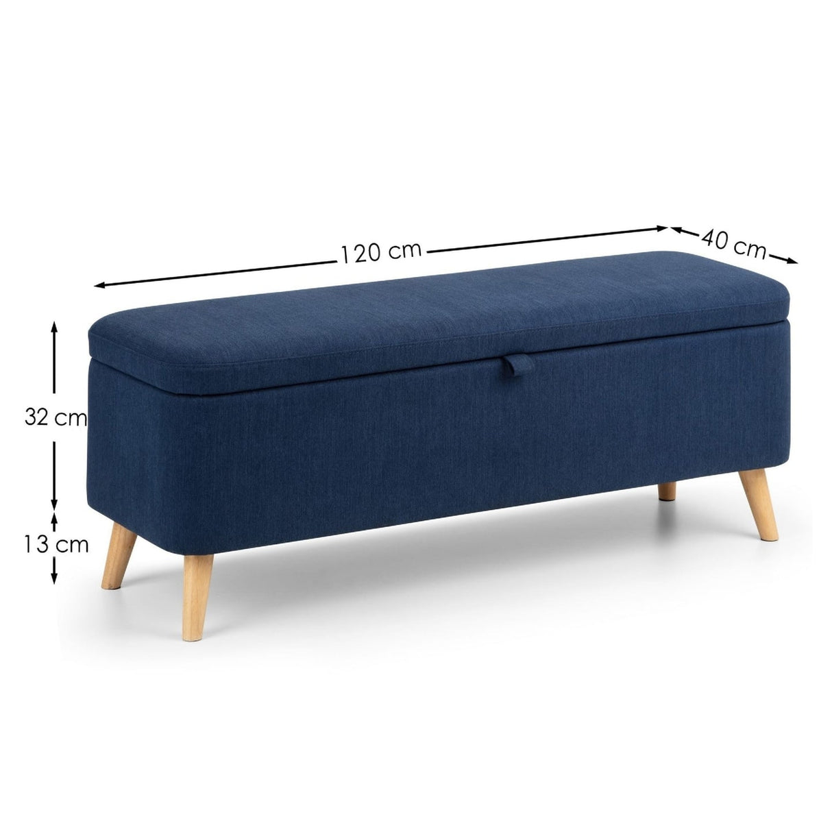 Linen Fabric Blanket Box With Storage - Astrid