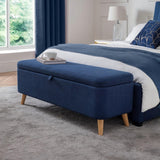 Linen Fabric Blanket Box With Storage - Astrid