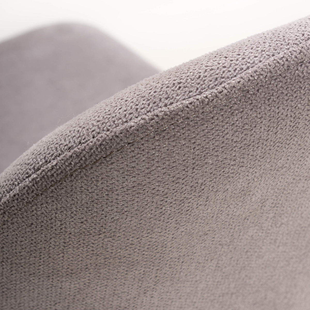 Linen Fabric Dining Chairs in Set Of 2 With Black Metal Legs - Linden