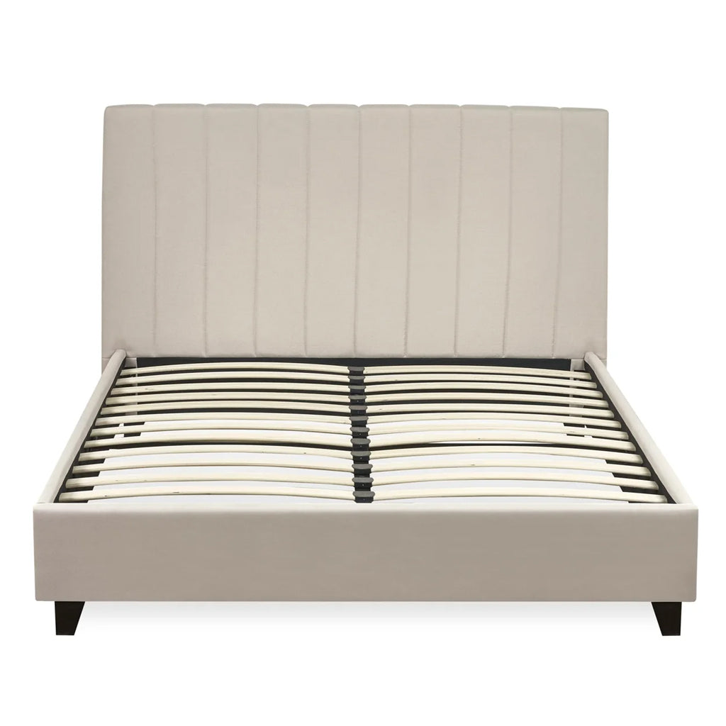 Linen Fabric Double Bed - Aylen