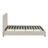 Linen Fabric Double Bed - Aylen