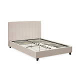 Linen Fabric Double Bed - Aylen