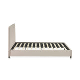 Linen Fabric Double Bed - Aylen