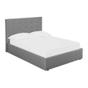 Linen Fabric Double Bed - Lucca