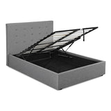 Linen Fabric Double Ottoman Storage Bed - Lucca