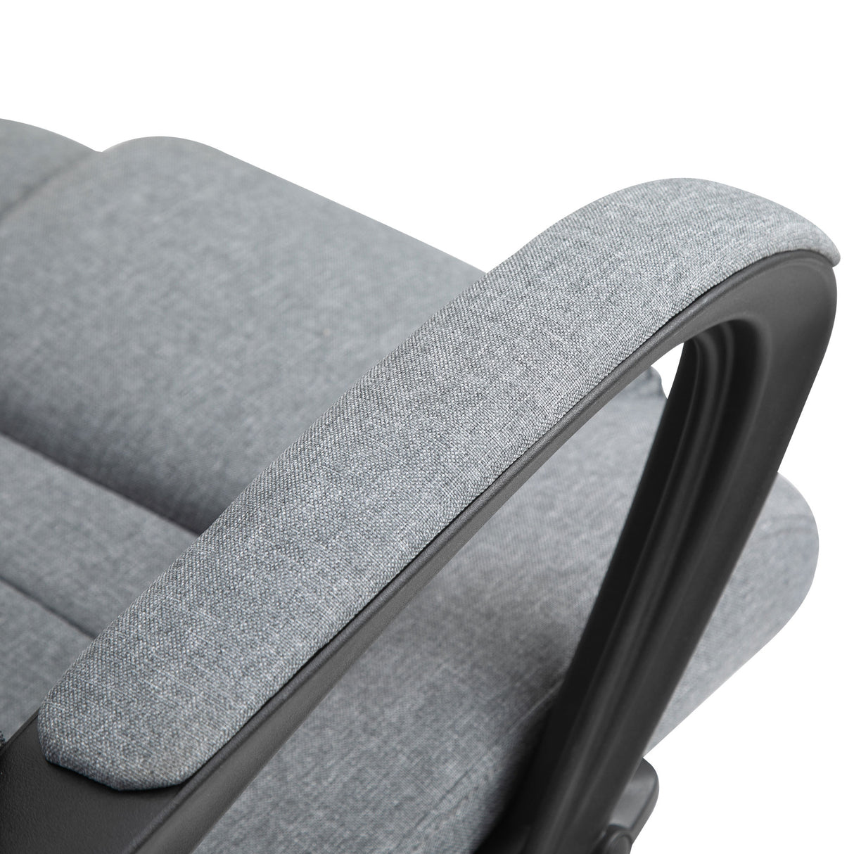 Linen Fabric Home And Office Chair 62cm Wide - Velmora