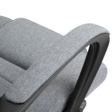 Linen Fabric Home And Office Chair 62cm Wide - Velmora