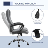 Linen Fabric Home And Office Chair 62cm Wide - Velmora