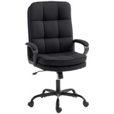 Linen Fabric Home And Office Chair 66cm Wide Double Padded - Velmora