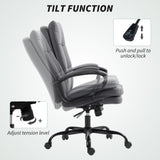 Linen Fabric Home And Office Chair 66cm Wide Double Padded - Velmora