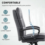 Linen Fabric Home And Office Chair 66cm Wide Double Padded - Velmora