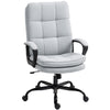 Linen Fabric Home And Office Chair 66cm Wide Double Padded - Velmora