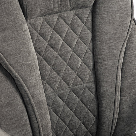 Linen Fabric Home And Office Chair 66cm Wide - Velmora