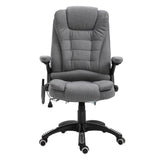 Linen Fabric Home And Office Chair 67cm Wide With Armrest - Velmora
