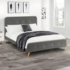 Linen Fabric King Size Bed - Astrid