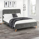 Linen Fabric King Size Bed - Astrid