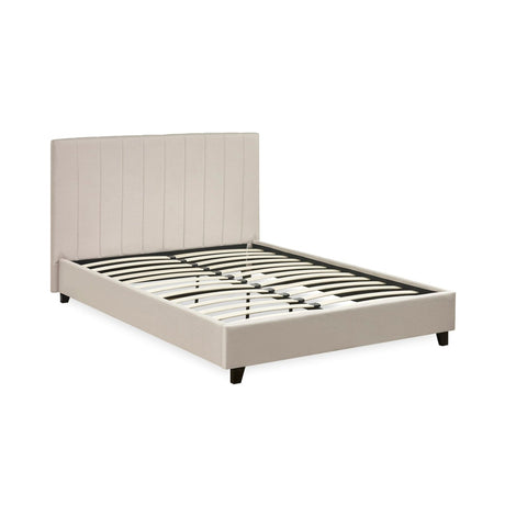 Linen Fabric King Size Bed - Aylen