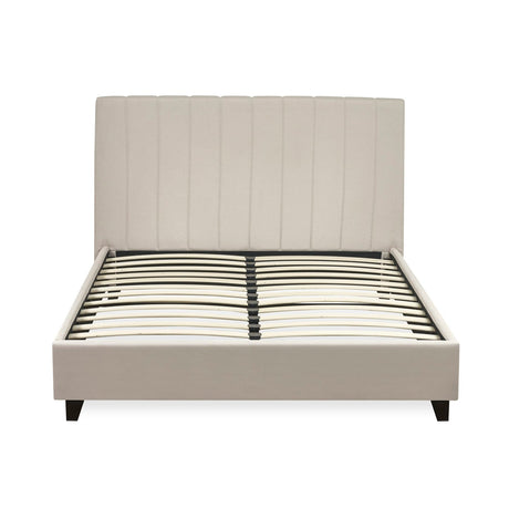 Linen Fabric King Size Bed - Aylen
