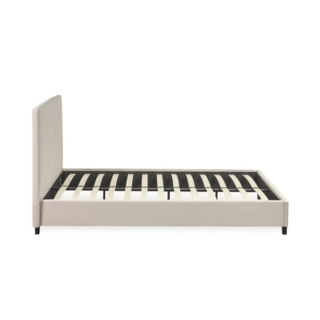 Linen Fabric King Size Bed - Aylen