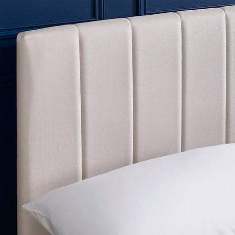 Linen Fabric King Size Bed - Aylen