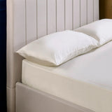 Linen Fabric Ottoman Storage Double Bed - Aylen