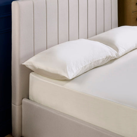 Linen Fabric Ottoman Storage Double Bed - Aylen