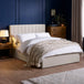 Linen Fabric Ottoman Storage Double Bed - Aylen