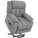 Linen Fabric Recliner Chair 91cm Wide With Footrest - Velmora