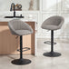 Linen Fabric Relaxed Tub Bar Stools in Set Of 2 - Velmora
