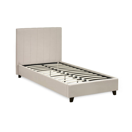 Linen Fabric Single Bed - Aylen