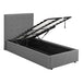 Linen Fabric Single Ottoman Storage Bed - Lucca