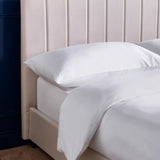 Linen Fabric Small Double Bed - Aylen